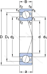 Подшипник 7021 ACD/HCP 4A