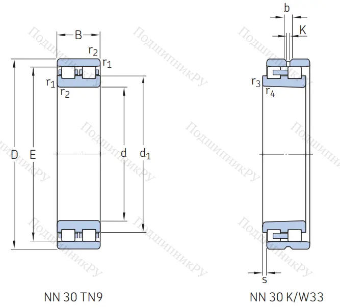 Роликовый цилиндрический подшипник