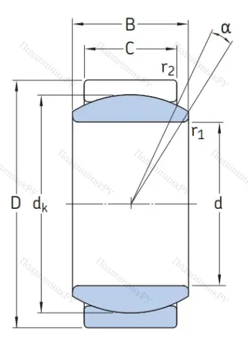 Шарнирный подшипник GE 6 C