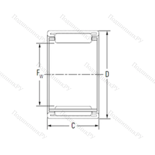 Подшипник игольчатый радиальный BHTM 916