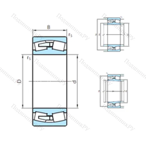 Подшипник роликовый радиальный самоцентрирующийся 23144CCW 33MB