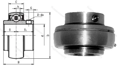 Корпусный подшипник UC 215