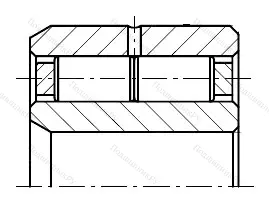 Модификация подшипника 764728У размер 140x250x120