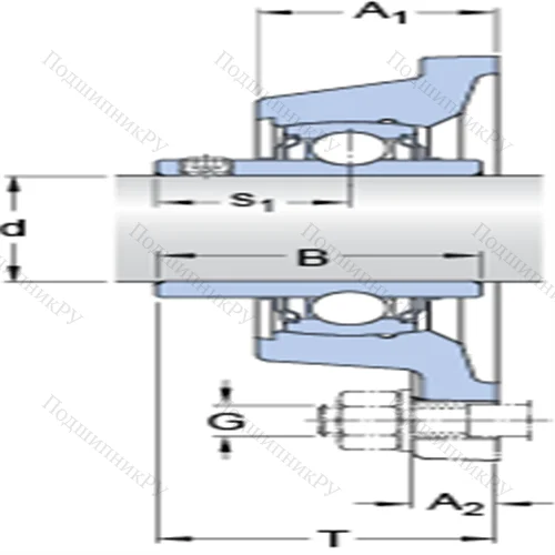 Фланцевые подшипниковые узлы типа Y с прямоугольным фланцем для высоких температур FY 20 TF/VA 228