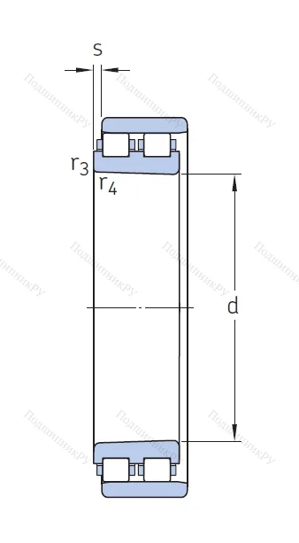 Роликовый цилиндрический подшипник