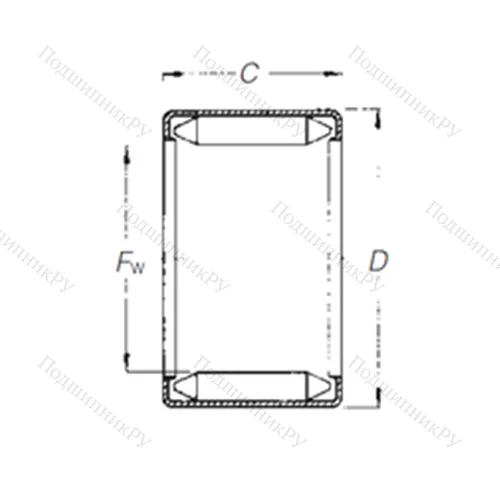 Подшипник игольчатый радиальный