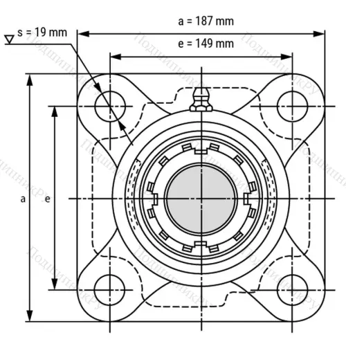 Подшипниковый узел UKF 213+H 2313 - Вал: 60 мм