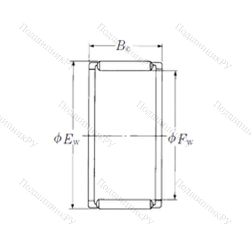 Подшипник игольчатый радиальный FWF-222813