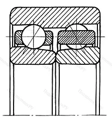 Подшипник  3307D (3086307) размер 35x80x34,9