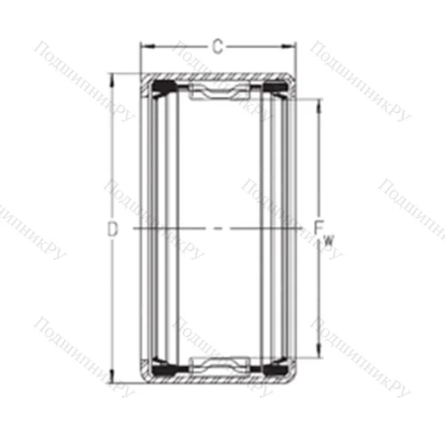 Подшипник игольчатый радиальный SCH 2020PP