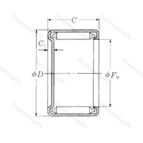 Подшипник игольчатый радиальный MH-571