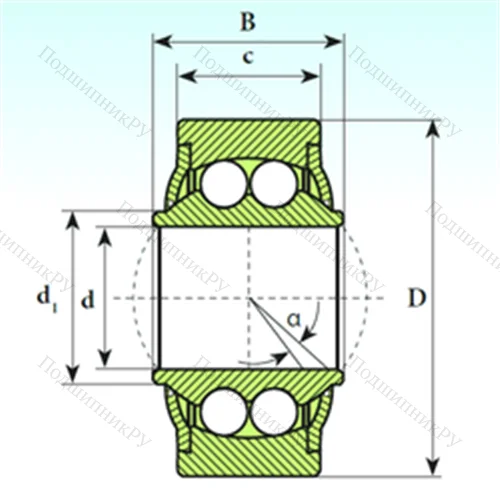 Подшипник шариковый радиальный самоцентрирующийся GE 16 BBH