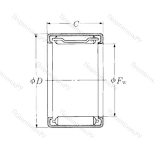 Подшипник игольчатый радиальный FJL-5015L
