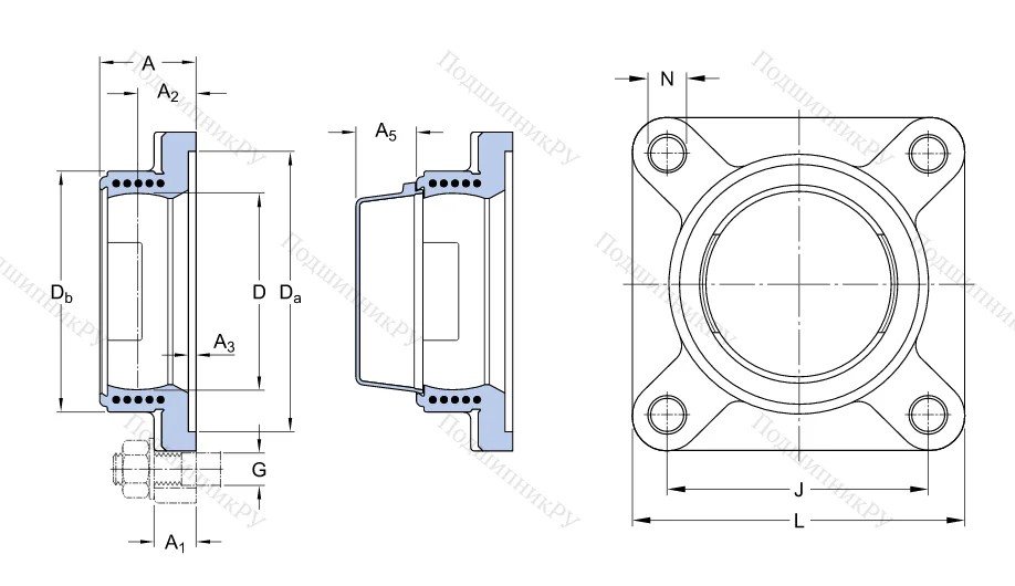 Подшипниковый корпус FYK 508