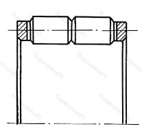 Модификация подшипника 252908Л размер 38x54x40