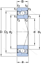 Подшипник S 7017 CB/P 4A