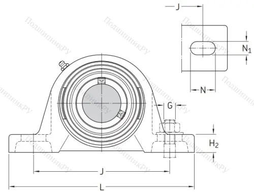 Подшипниковый корпус SY 507 M (P 207) в Ярославле