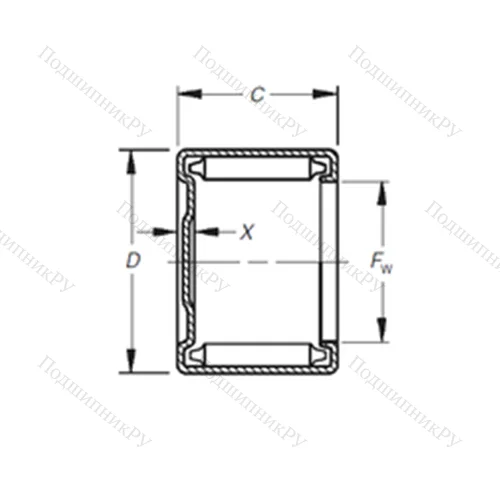Подшипник игольчатый радиальный M-1861