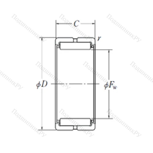 Подшипник игольчатый радиальный RNA 4952