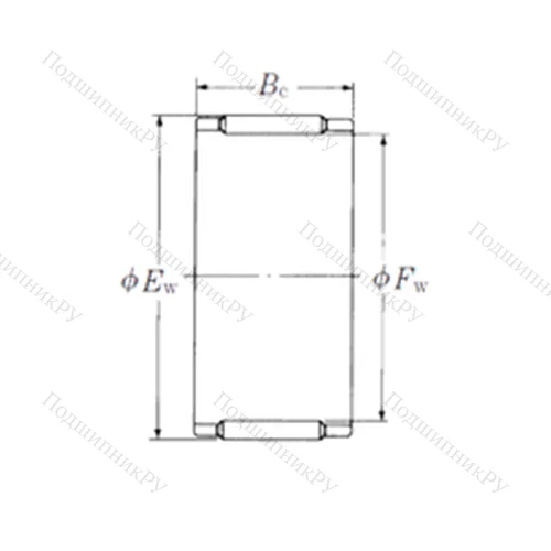 Подшипник игольчатый радиальный WJC-081010