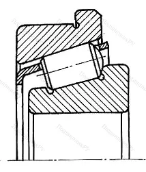 Подшипник  67324 (30324R) размер 120x260x59,5