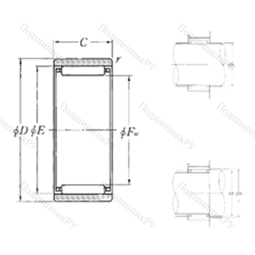 Подшипник игольчатый радиальный RNAO-55?68?20