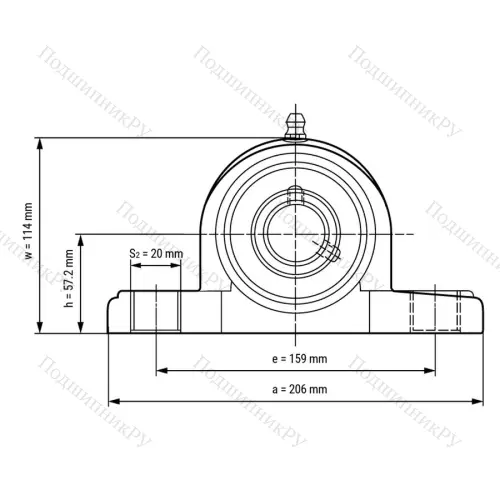 Подшипниковый узел SSUCPPL 210 - Вал: 50 мм от производителя  LPZ