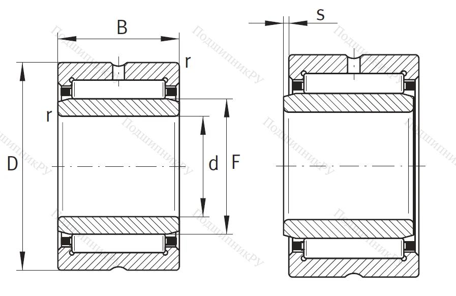 Игольчатый подшипник NA 4914 XL