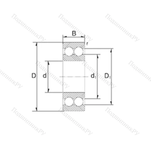 Подшипник шариковый радиально-упорный 5209