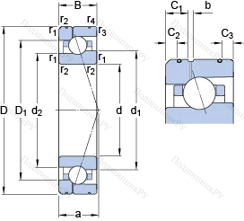 Подшипник 7019 CE/HCP 4AL 1