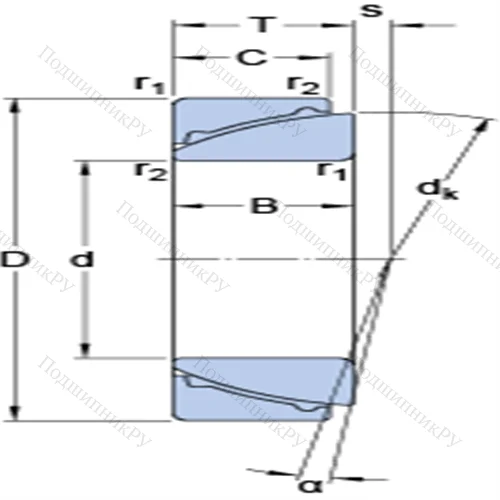 Радиально-упорные сферические подшипники скольжения, не требующие техобслуживания GAC 120 F