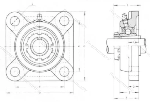 Подшипниковый узел UKF 206 в Ярославле