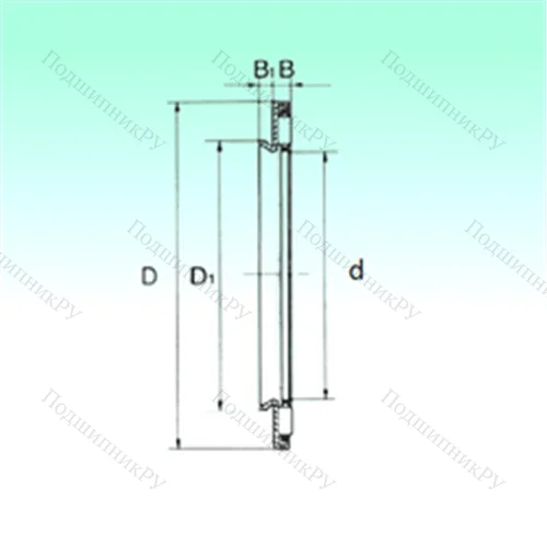 Подшипник игольчатый упорный AXW 17