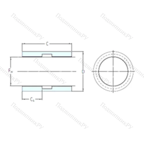 Подшипник скольжения линейный LPBR 50