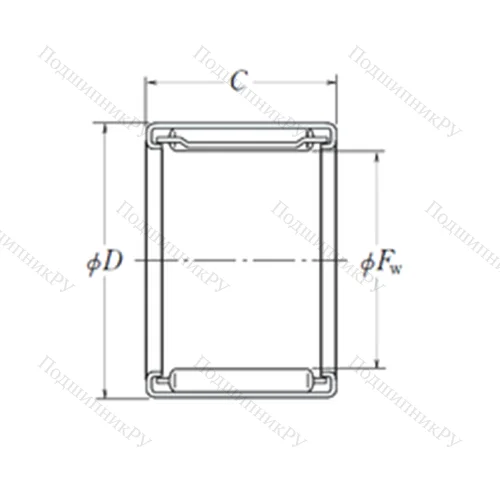 Подшипник игольчатый радиальный FJ-2216