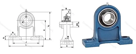 Подшипниковый узел UCPH 214