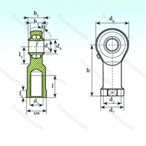 Подшипник шариковый радиальный самоцентрирующийся TSF 50 BB