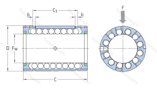 Подшипник линейный LBCR 40 D-2LS в Ярославле