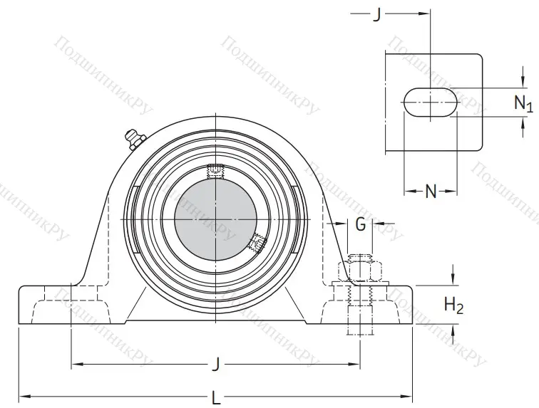 Подшипниковый корпус SY 507 M (P 207)