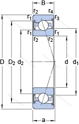 Подшипник S 7015 CE/P 4A