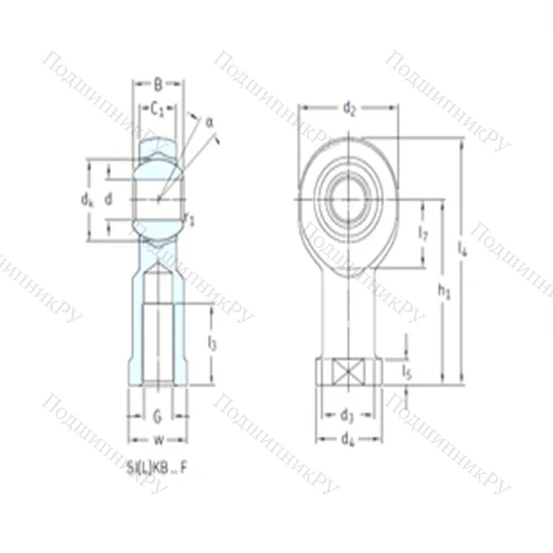 Подшипник скольжения сферический SIKB 18F