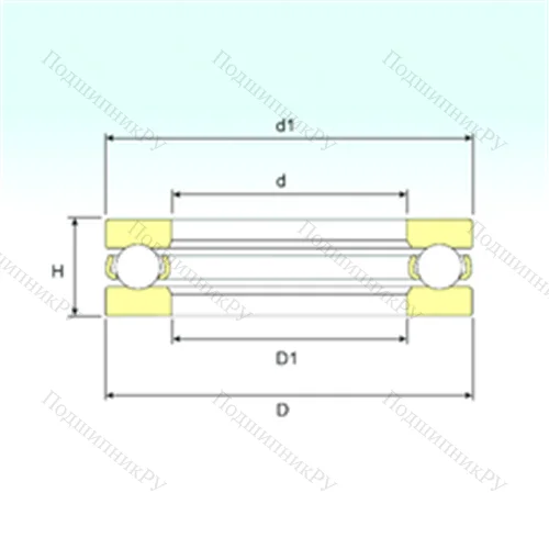 Подшипник шариковый упорный BA 7
