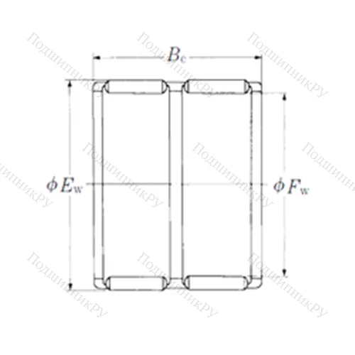 Подшипник игольчатый радиальный FWF-606541W