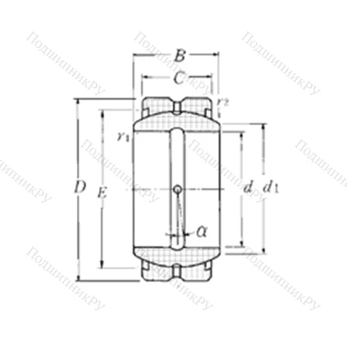 Подшипник скольжения сферический SA 1-50B