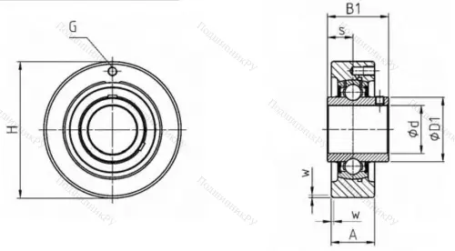 Подшипниковый узел UCC 212 в Ярославле