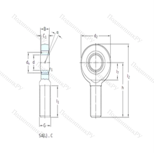 Подшипник скольжения сферический SA 17C