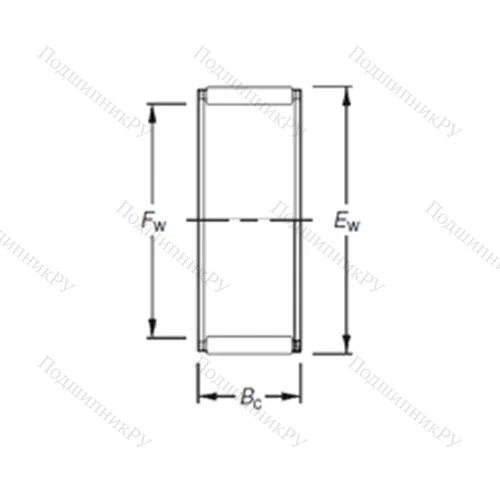 Подшипник игольчатый радиальный K 30X 35X 13H