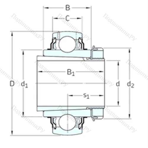 Подшипник шариковый радиальный YSA 213-2FK+HS 2313