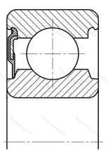 Подшипник 6308 RS размер 40x90x23