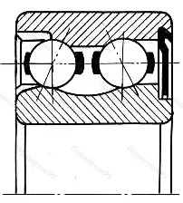 Подшипник 3205A-Z размер 25x52x20,6
